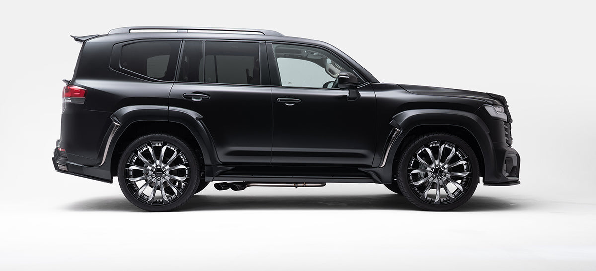 ランドクルーザー300系 WALD SPORTS LINE BLACK BISON EDITION サイドマフラー OVAL117W x 2(車検対応)