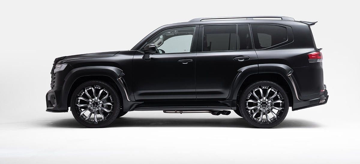 ランドクルーザー300系 WALD SPORTS LINE BLACK BISON EDITION サイドマフラー OVAL117W x 2（車検対応）