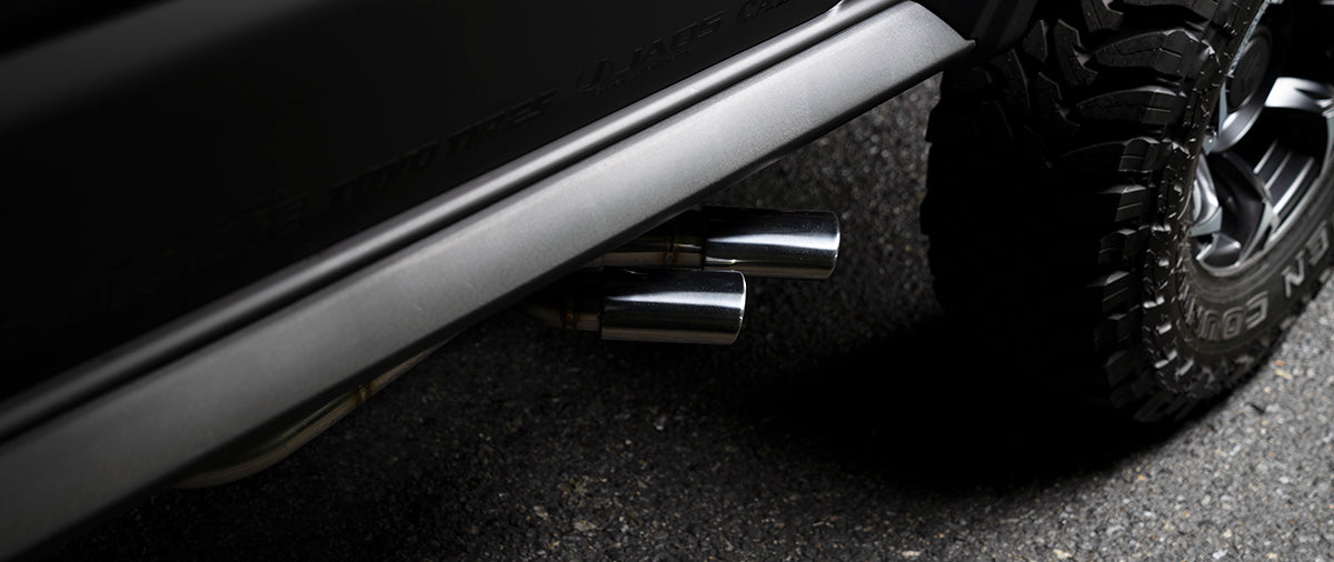 ジムニーシエラ WALD SPORTS LINE BLACK BISON EDITION サイドマフラー OVAL80W