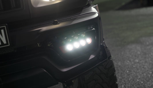 ジムニーシエラ WALD SPORTS LINE BLACK BISON EDITION フロントバンパースポイラー用 LEDランプ